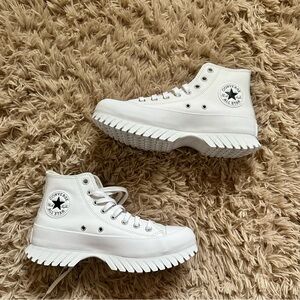 Converse All White Lugged 2.0